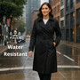 Alpine Swiss Carla Women Long Trench Coat Belted Waterproof Rain Jacket Raincoat UPC