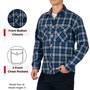 Alpine Swiss Mens Flannel Shacket Long Sleeve Plaid Button Down Shirt Jacket Light Cotton Blend Fall Work Outdoor Overshirt