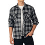 Alpine Swiss Mens Flannel Shacket Long Sleeve Plaid Button Down Shirt Jacket Light Cotton Blend Fall Work Outdoor Overshirt