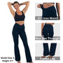 Alpine Swiss Leila Womens Flare Leggings Crossover High Waist Bootcut Yoga Pants UPC
