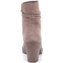CHIC SLOUCHY DESIGN: Made from a genuine suede upper, these boots feature a trendy slouchy 5.5” shaft that reaches above the ankle for an effortlessly stylish look. The shaft circumference is approximately 10.5” with a functional side zipper that allows f