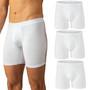 Alpine Swiss Mens Boxer Briefs 3 Pack Underwear Breathable Comfortable Trunks Size 2XL White