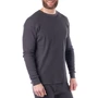 Alpine Swiss Mens Thermal Long Sleeve Top Waffle Knit Shirt Base Layer Underwear Mens thermal long sleeve top underwear long johns cotton soft waffle knit shirt winter base layer insulated warm crew neck t-shirt tshirt midweight baselayer ender wear Henle