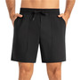 Alpine Swiss Andres Mens Athletic Running Shorts 7” Inseam Quick Dry Workout Lightweight Gym Shorts Zipper Pockets