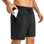 Alpine Swiss Andres Mens Athletic Running Shorts 7” Inseam Quick Dry Workout Lightweight Gym Shorts Zipper Pockets