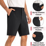 Alpine Swiss Walter Mens Golf Shorts 8.5” Inseam Hybrid Dress Shorts Lightweight Quick Dry Chino Shorts Casual