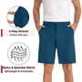 Alpine Swiss Walter Mens Golf Shorts 8.5” Inseam Hybrid Dress Shorts Lightweight Quick Dry Chino Shorts Casual