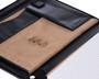 Alpine Swiss Leather Zippered Writing Pad Portfolio Business Briefcase Organizer business-pad-holders