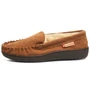 Alpine Swiss Mens Moccasin Slippers Genuine Suede House Shoe Memory Foam Insole Plush Faux Shearling Lining Comfy Indoor Outdoor Anti-Slip Rubber Sole UPC