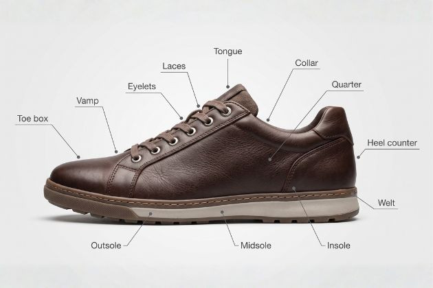 Parts of a Shoe: A Complete Anatomy Guide with Diagram