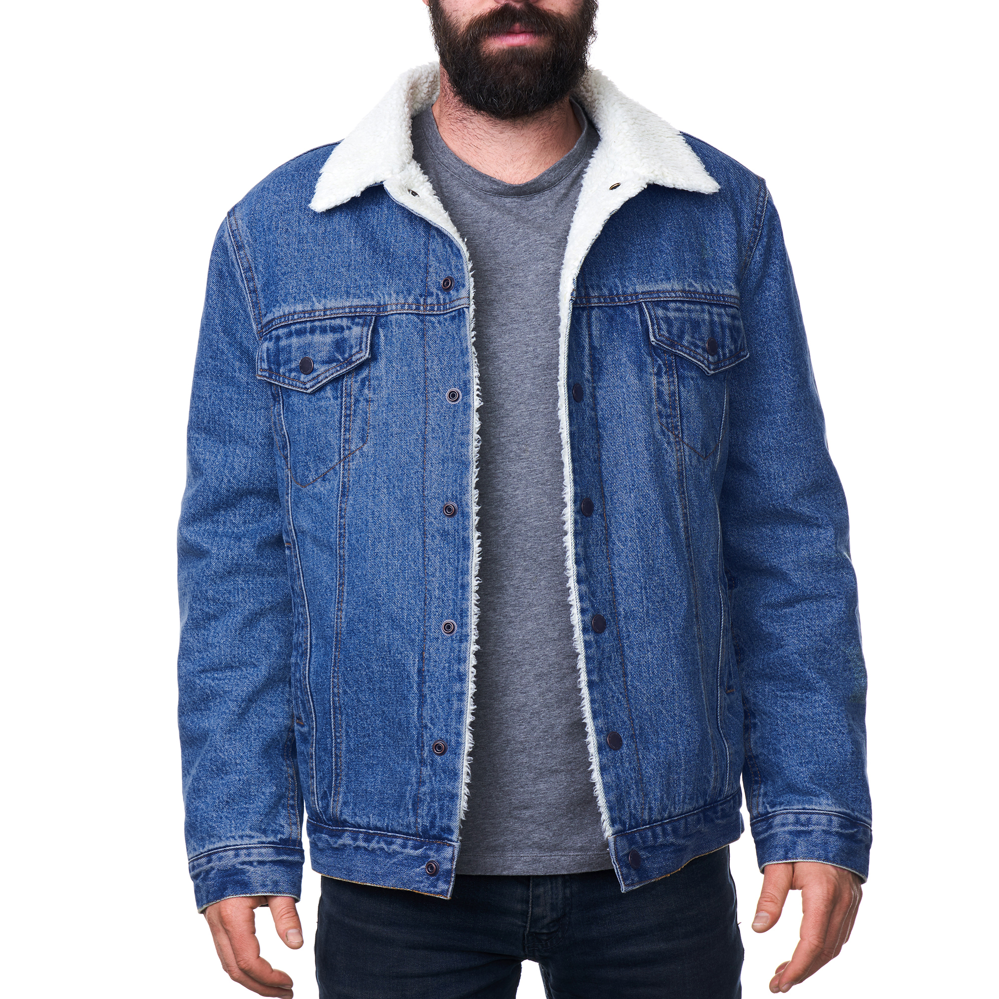 trucker jacket shearling