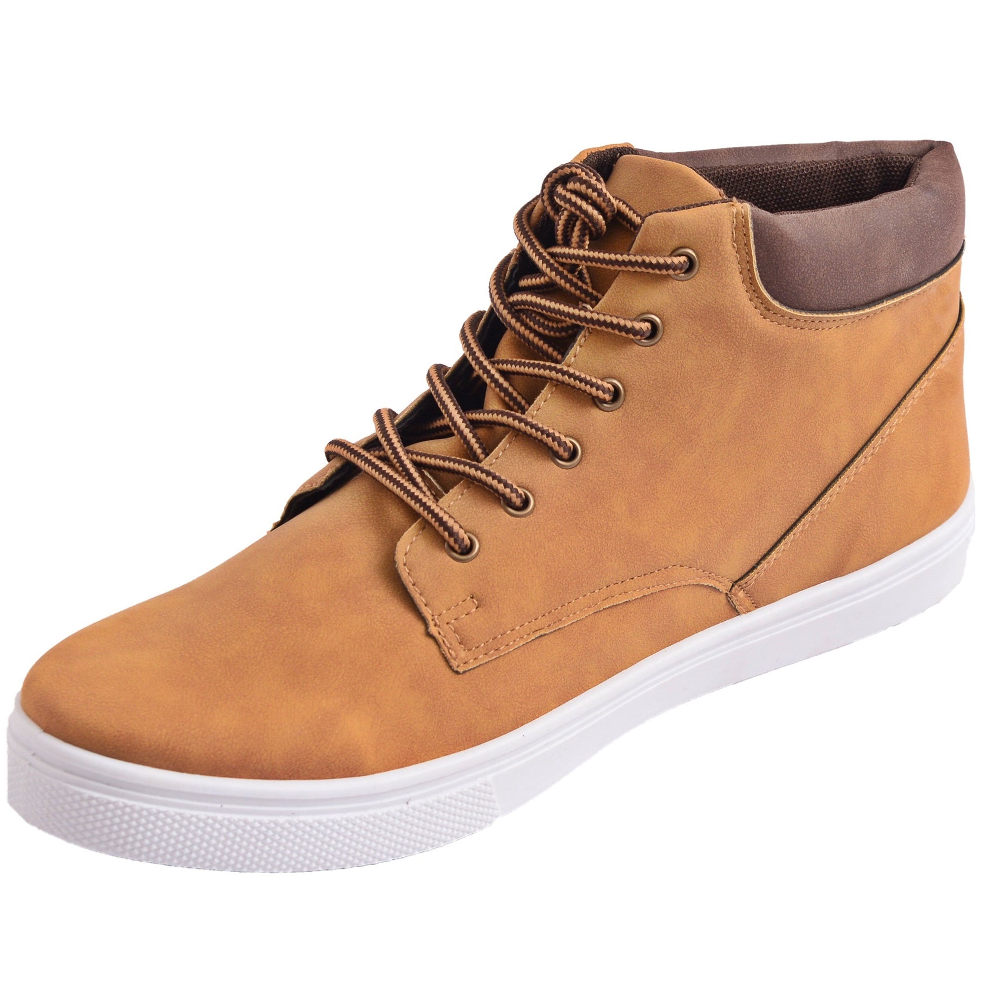 Alpine Swiss Keith Mens High Top Fashion Sneakers Lace up Boots - Alpine Swiss