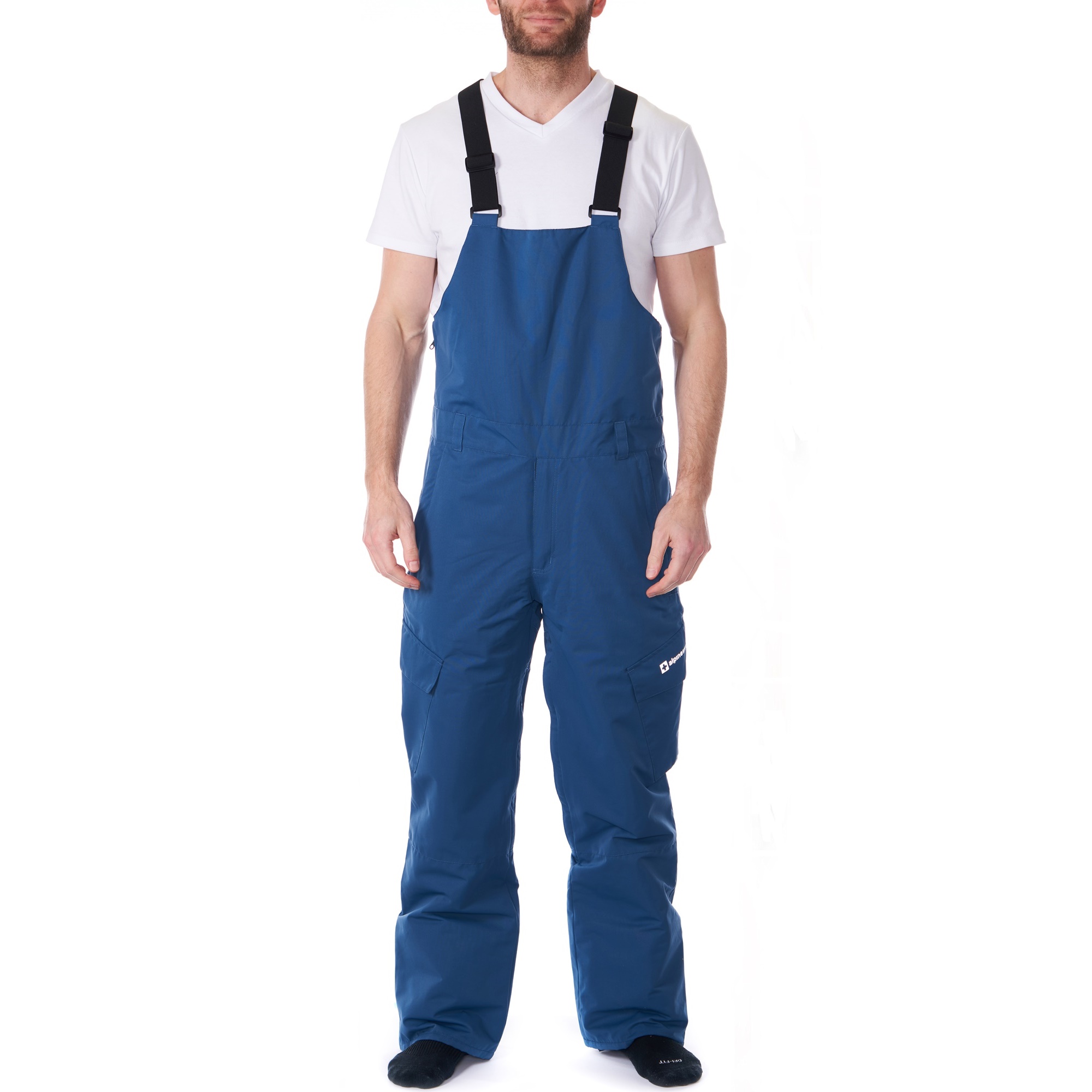 fit space Men's Insulated Waterproof Ski Bib Overalls Snow