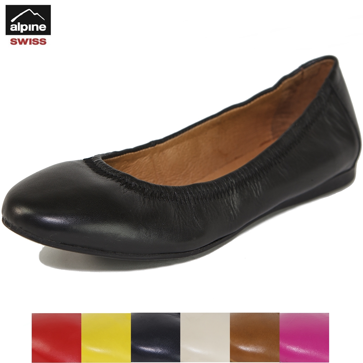 women's leather ballet flats