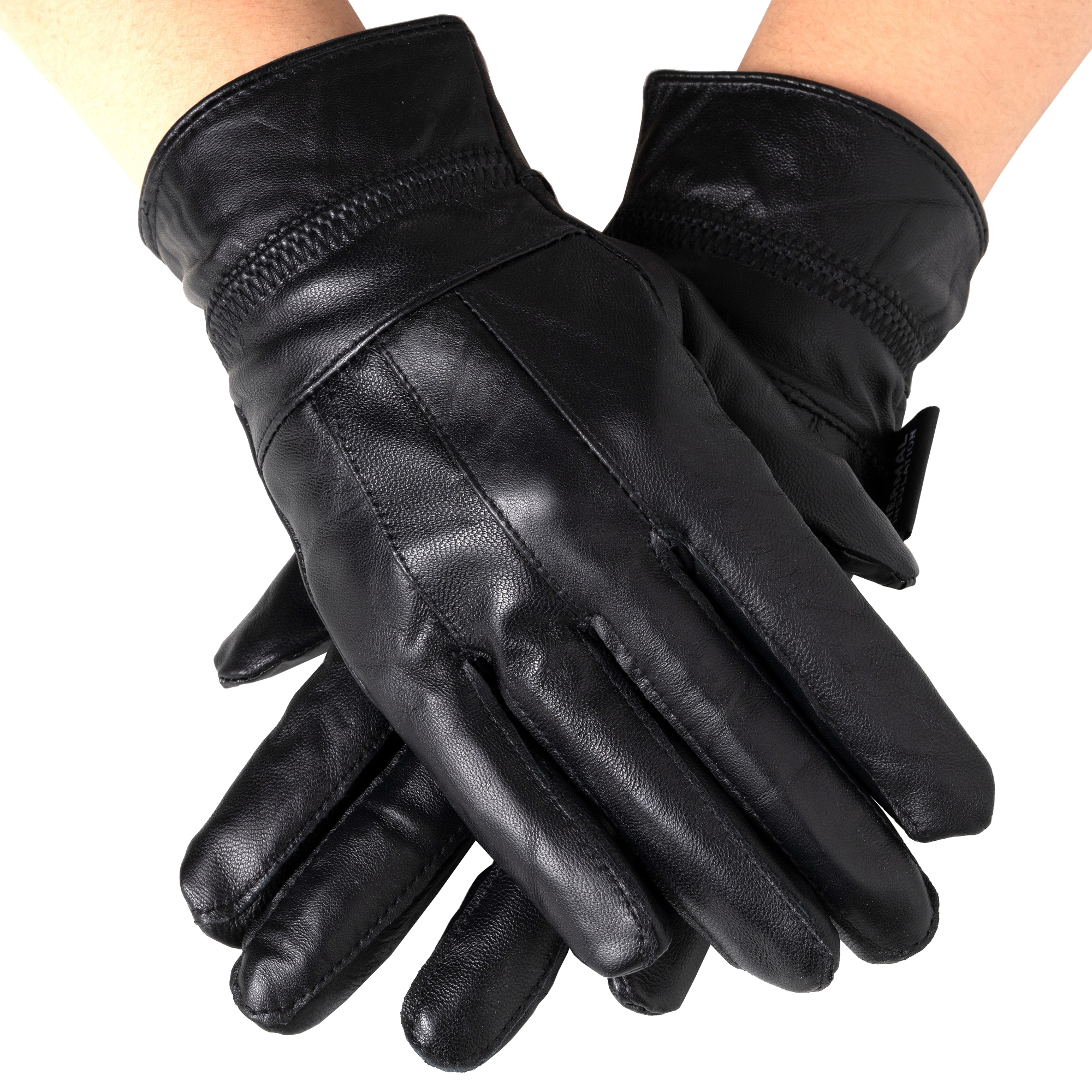 Alpine Swiss Mens Fingerless Gloves Genuine Leather for Workout Training Riding