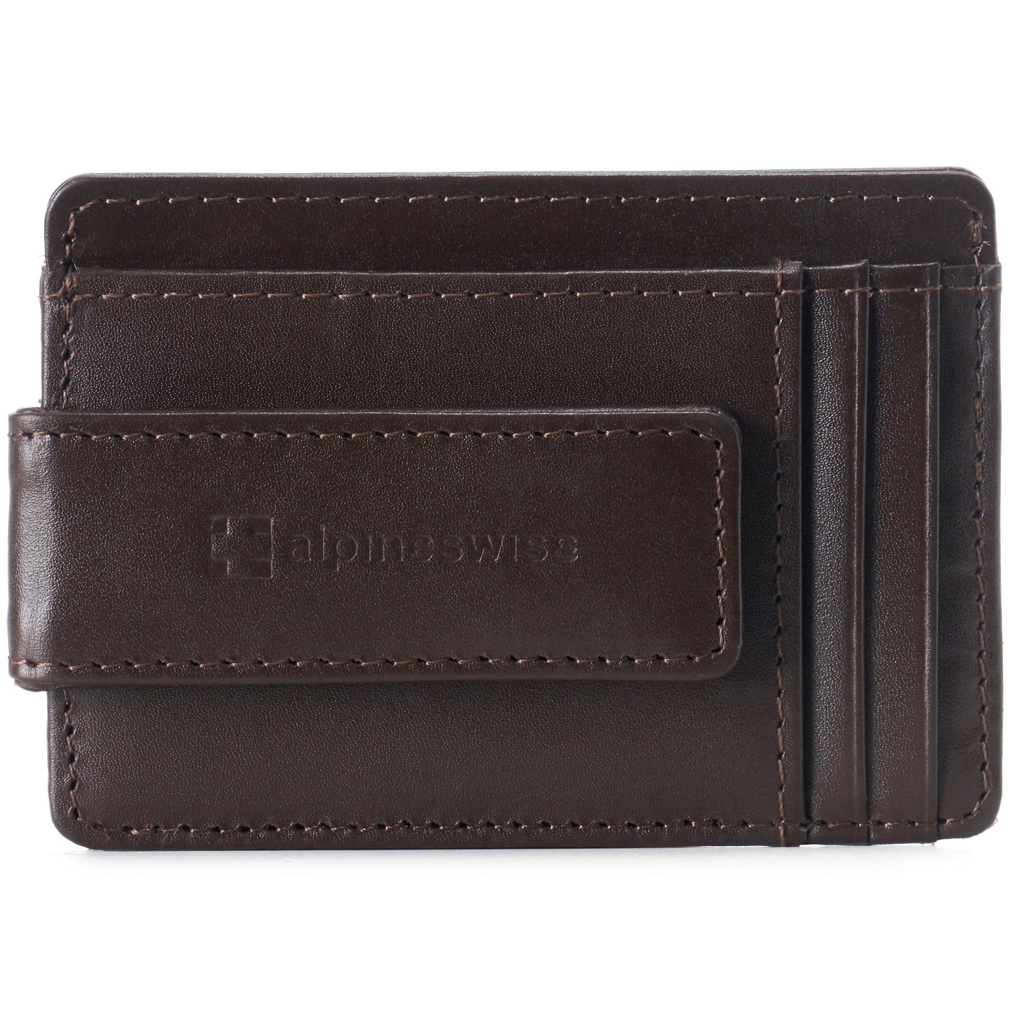 Alpine Swiss Harper Mens RFID Money Clip Wallet Minimalist Slim ID