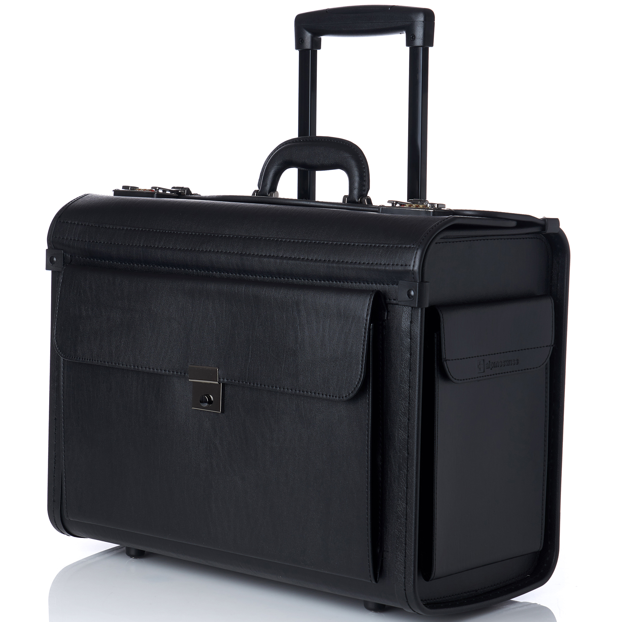 KROSER Rolling Laptop Bag Briefcase For 17.3