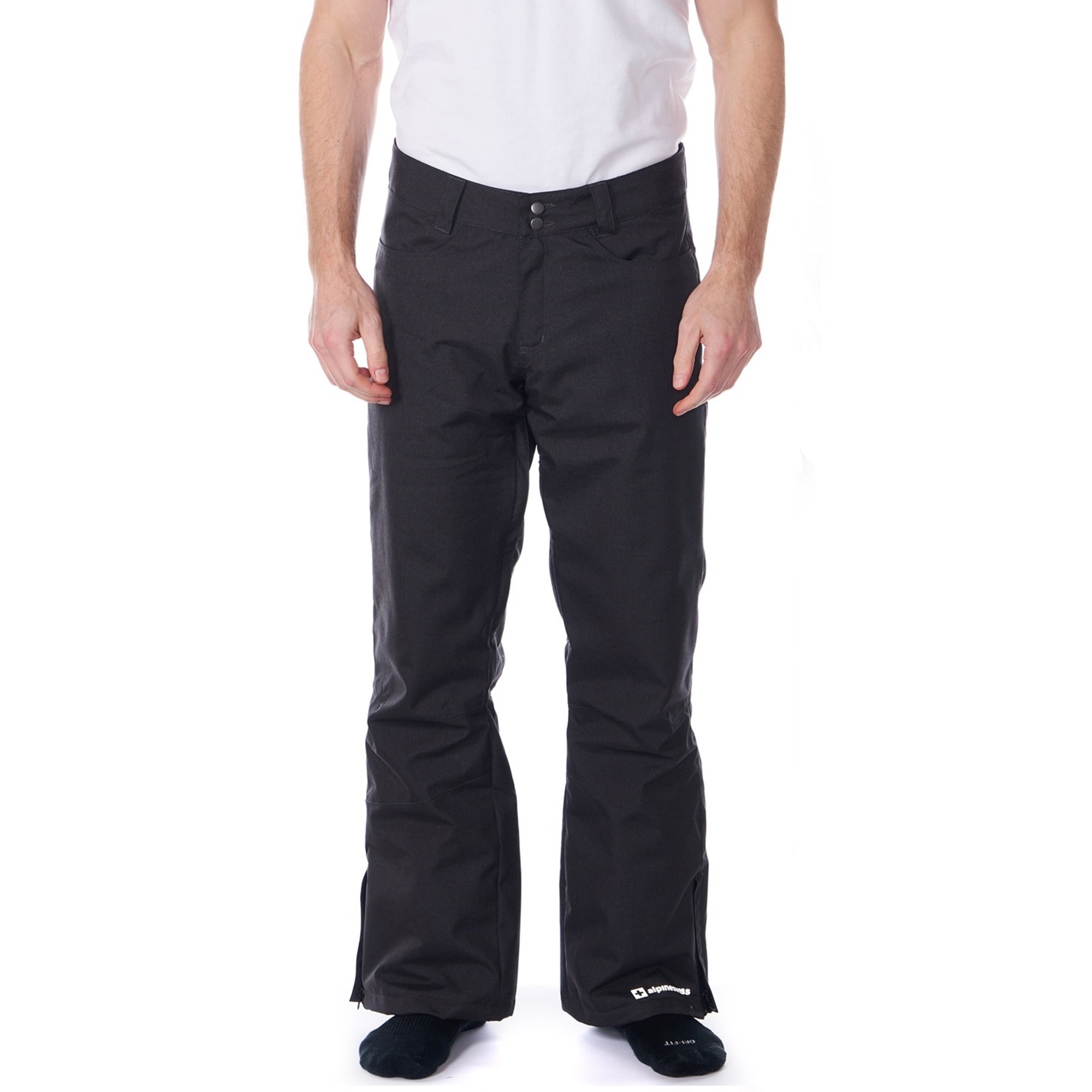 Alpine Swiss Pantalones de nieve impermeables para hombre con tirantes  extraíbles aislados invierno snowboard pantalones de esquí