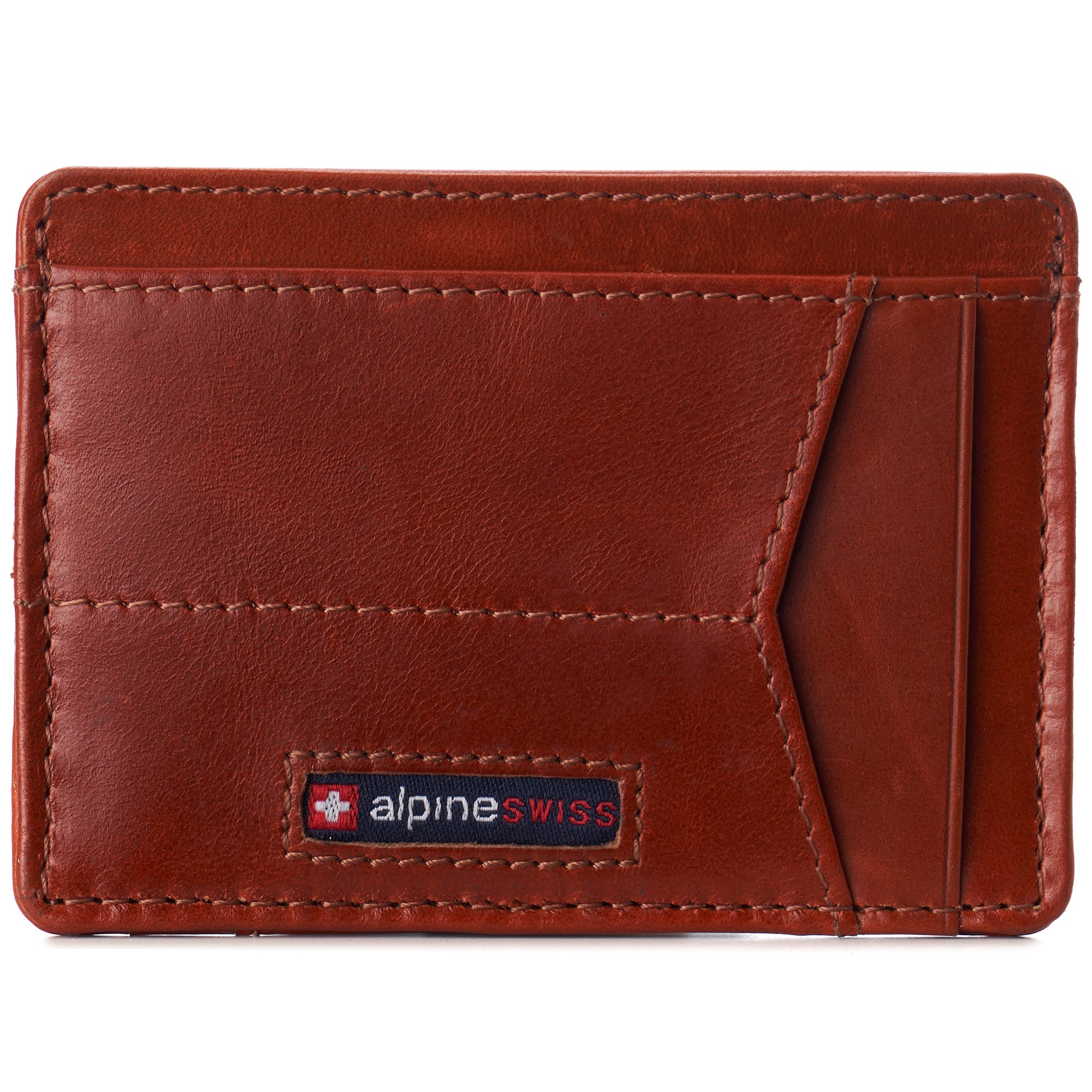 Men's Slim Front Pocket Wallet with 5 Slots Bootlegger Brown