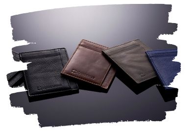 Front Pocket Slim Bifold Wallet for Men Charred Oak