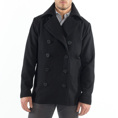 Wool Pea Coat Jacket