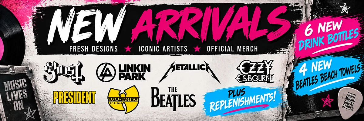 DELIVERIES: New Arrivals Drink Bottles & Beatles Beach Towels have landed