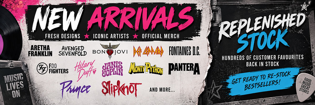 DELIVERIES: New Arrivals: 31x Fresh Licensed Music Merch Has Landed