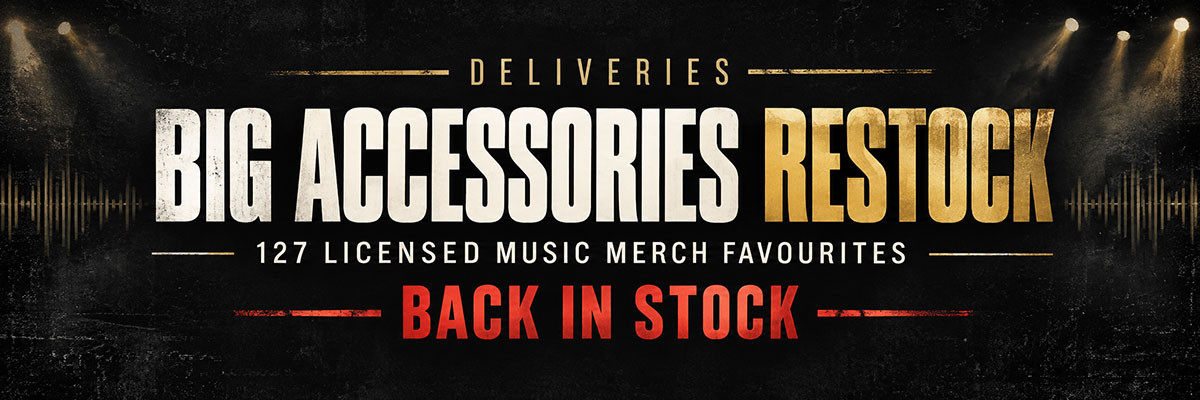 DELIVERIES: Big Accessories Restock - 127x Licensed Music Merch Favourites Back In Stock