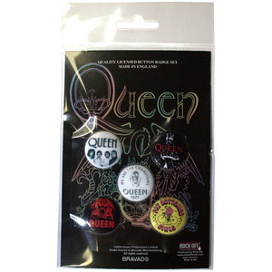 Queen Button Badge Pack: Fat Bottomed Girls Queen Button Badge Pack: Fat Bottomed Girls
