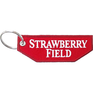 Rock Off Patch Keychain: Strawberry Field (Double Sided) Rock Off Patch Keychain: Strawberry Field (Double Sided)