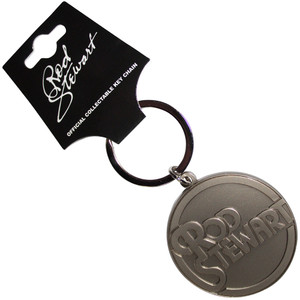 Rod Stewart Keychain: Stacked Logo Emblem Rod Stewart Keychain: Stacked Logo Emblem