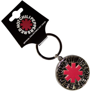 Red Hot Chili Peppers Keychain: Asterisk Logo Silver Red Hot Chili Peppers Keychain: Asterisk Logo Silver