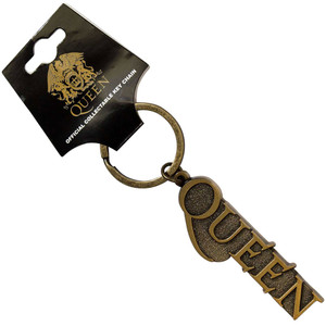 Queen Keychain: Gold Logo Queen Keychain: Gold Logo