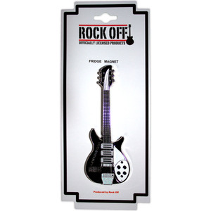 Rock Off Fridge Magnet: Mathew Street B&W Guitar Rock Off Fridge Magnet: Mathew Street B&W Guitar