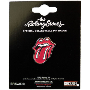 The Rolling Stones Pin Badge: Classic Tongue Silver Outline The Rolling Stones Pin Badge: Classic Tongue Silver Outline