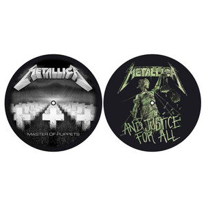 Metallica Turntable Slipmat Set: Master of Puppets / and Justice for All Metallica Turntable Slipmat Set: Master of Puppets / and Justice for All