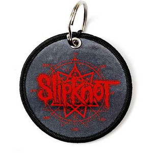 Slipknot Patch Keychain: Logo & Nonagram (Double Sided) Slipknot Patch Keychain: Logo & Nonagram (Double Sided)