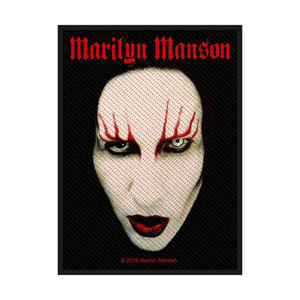 Marilyn Manson Standard Patch: Face Marilyn Manson Standard Patch: Face