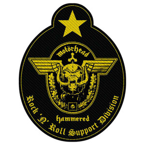Motorhead Standard Patch: Support Division Cut-Out Motorhead Standard Patch: Support Division Cut-Out