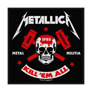 Metallica Standard Patch: Metal Militia Metallica Standard Patch: Metal Militia