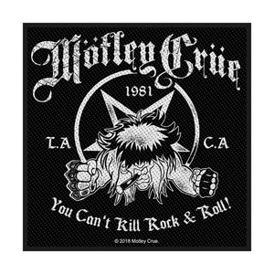 Motley Crue Standard Patch: You Can't Kill Rock n' Roll Motley Crue Standard Patch: You Can't Kill Rock n' Roll