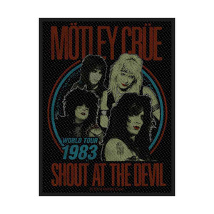 Motley Crue Standard Patch: Shout at the Devil Motley Crue Standard Patch: Shout at the Devil