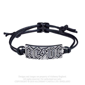 AC/DC Wrist Strap: Lightning Logo AC/DC Wrist Strap: Lightning Logo