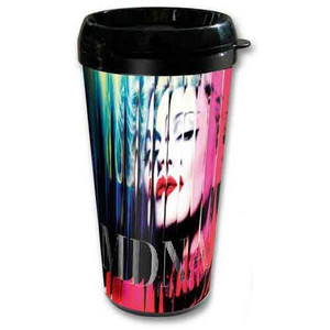 Madonna Travel Mug: MDNA Plastic Style Madonna Travel Mug: MDNA Plastic Style