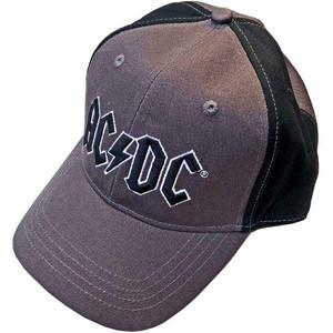 AC/DC Unisex Baseball Cap: Black Logo (Charcoal Grey & Black) (2-Tone) AC/DC Unisex Baseball Cap: Black Logo (Charcoal Grey & Black) (2-Tone)