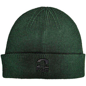 Tupac Unisex Beanie Hat: Fist Logo (Green) (Roll Up)