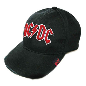 AC/DC Unisex Baseball Cap: Red Logo (Black) AC/DC Unisex Baseball Cap: Red Logo (Black)