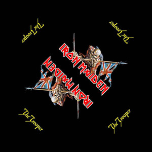 Iron Maiden Unisex Bandana: The Trooper (Black) Iron Maiden Unisex Bandana: The Trooper (Black)