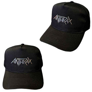Anthrax Unisex Baseball Cap: Sonic Silver Logo (Black) Anthrax Unisex Baseball Cap: Sonic Silver Logo (Black)