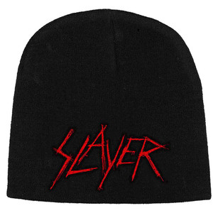 Slayer Unisex Beanie Hat: Scratched Logo (Black)